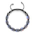 Grey | Silver | Mermaid Glass Pebble Macrame Bracelet